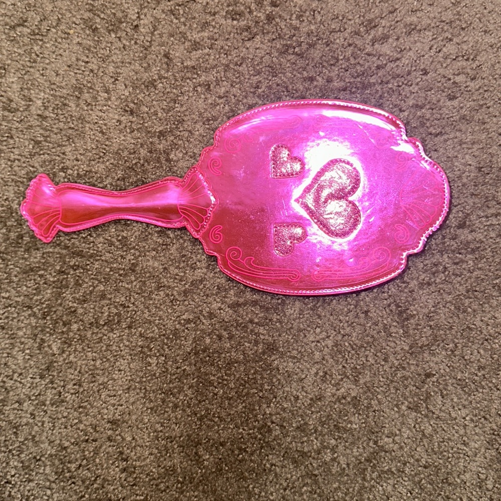 Barbie hand mirror clutch.